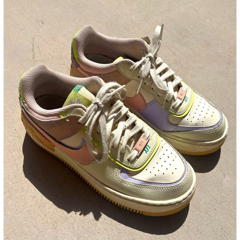 Nike Air Force 1 Shadow Cashmere Pastel Coral Women's Shoes CI0919-700 Size 7.5